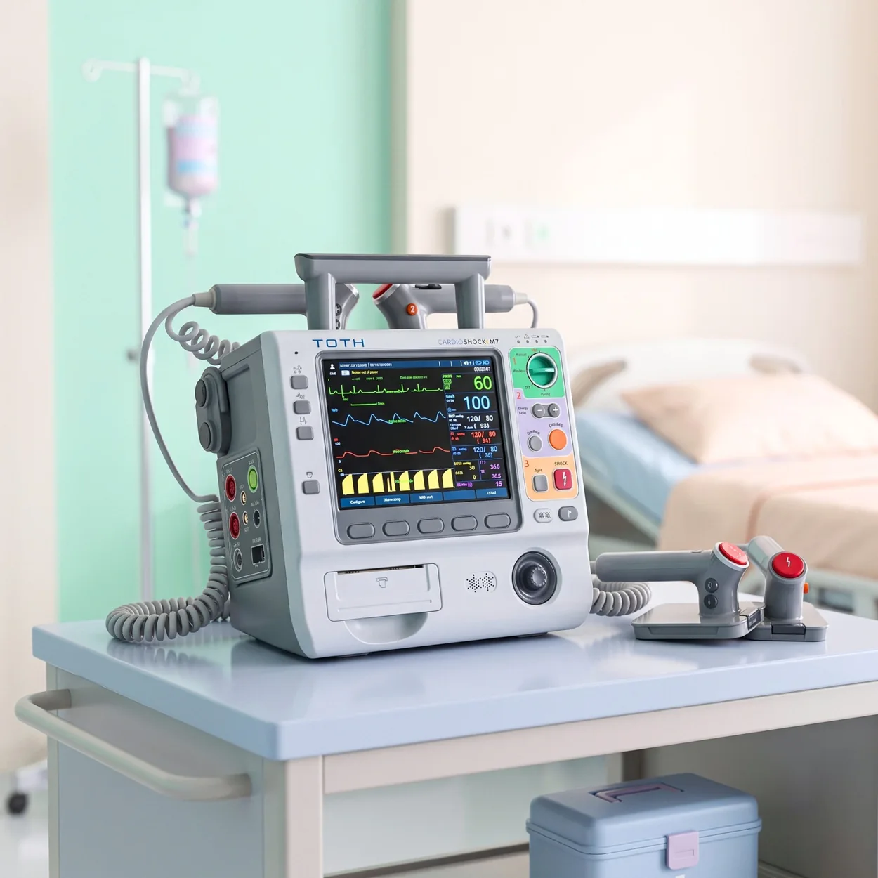 Cardioshock M7 — Monitor e Desfibrilador — imagem complementar de apresentação